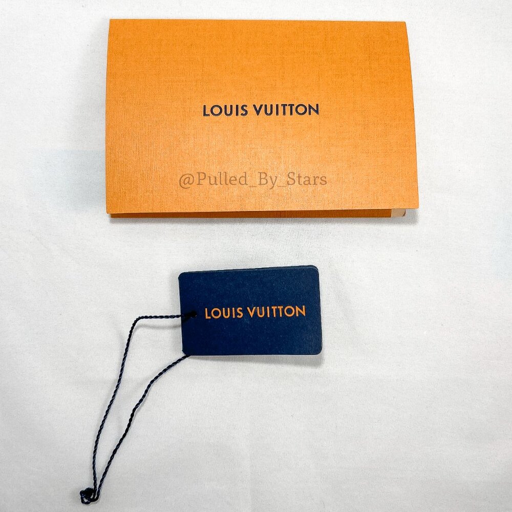 LOUIS VUITTON Medium Orange Pullout Drawer Box (7" x 7" x 2") + Ribbon & Misc. - Picture 15 of 16